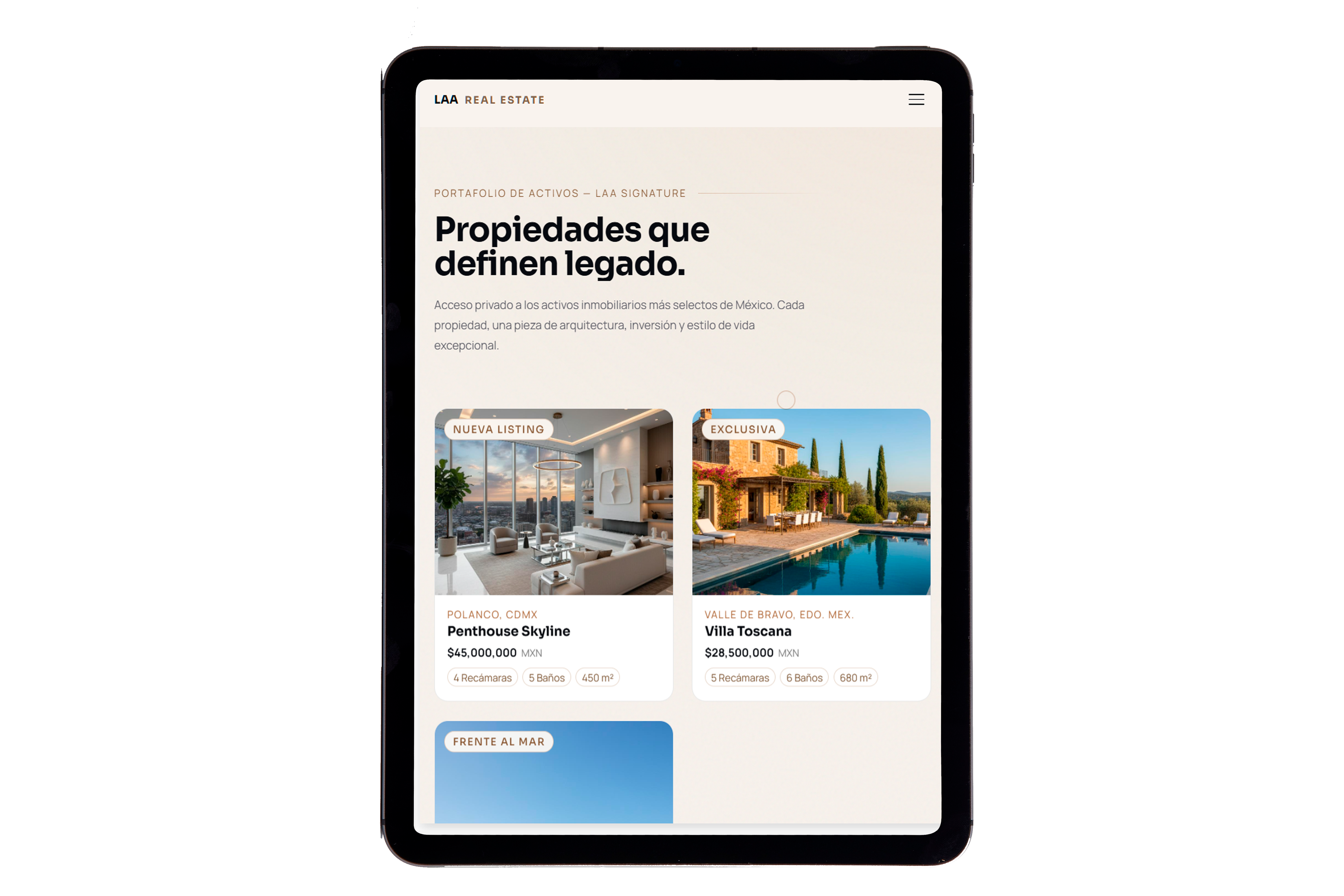 LAA Real Estate — Tablet 5